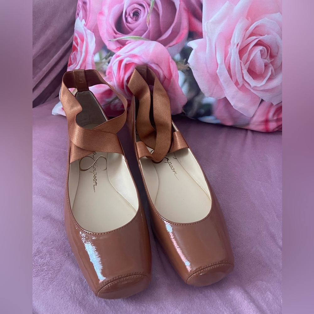 Jessica Simpson beautiful tan colored ballet flats